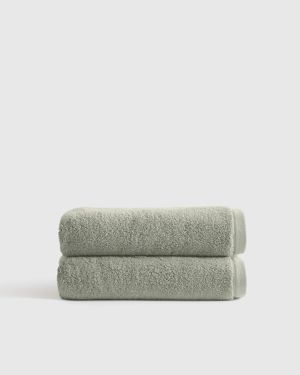 Plush Organic Turkish Cotton Hand Towel (Set of 2) - One Size / White