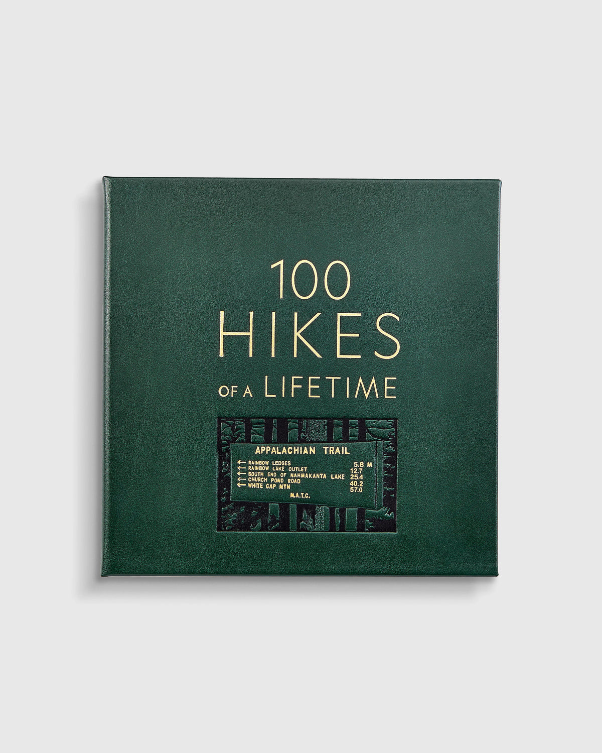100 Hikes of a Lifetime Leather Bound Book - One Size / No Color Main image