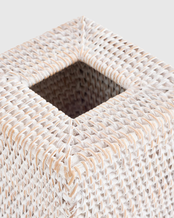 Handwoven Rattan Bathroom Accessories Set - One Size / Natural