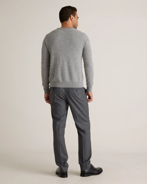 Mongolian Cashmere Crewneck Sweater - XS / Black