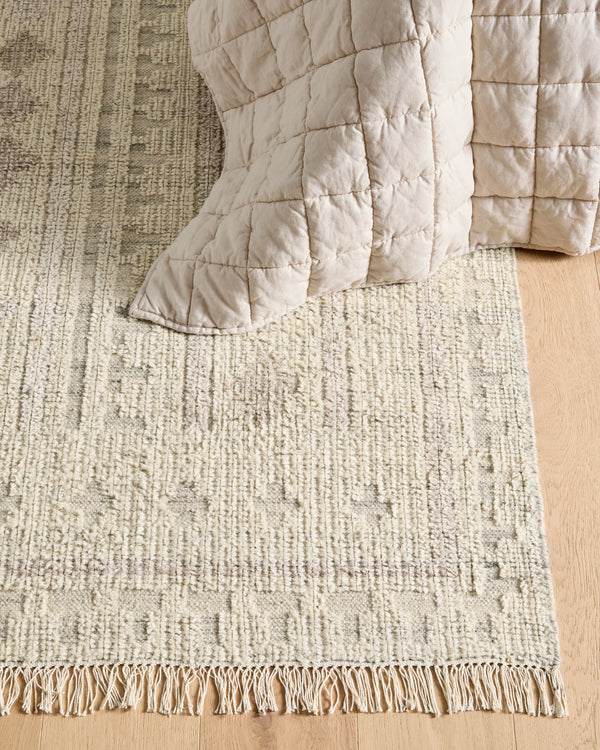 Lima Handwoven Wool Rug - 3'6" x 5'6" / Ivory