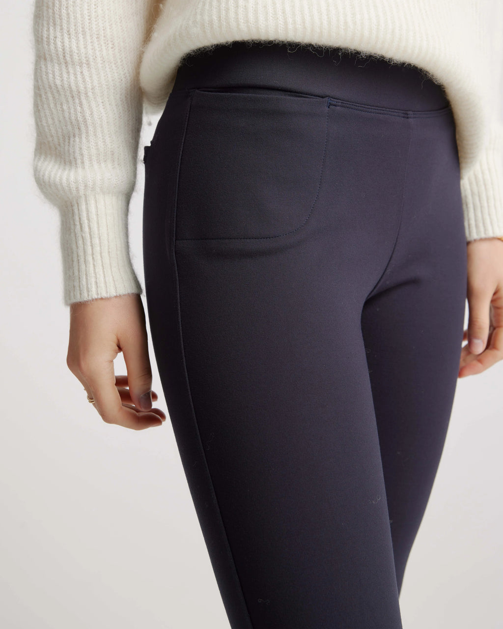 Ultra-Stretch Ponte Kick Flare Pants - XS / Olive