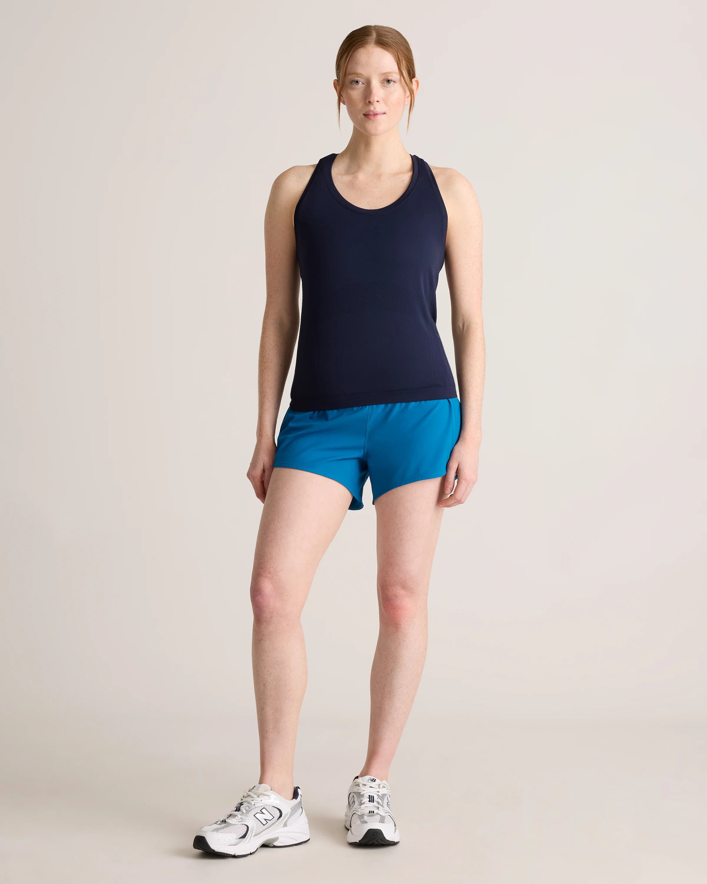 Seamless Waist-Length Racerback Tank - XS / Deep Navy Secondary image