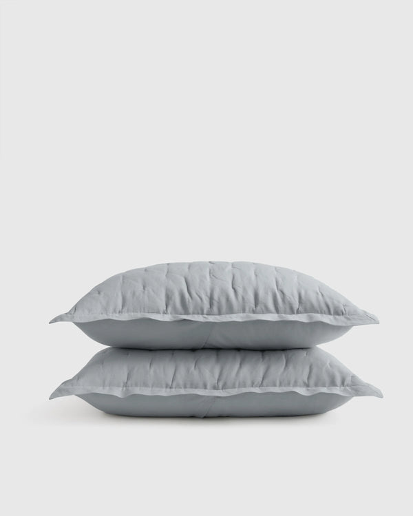 European Linen Dream Sham Set - Standard / Dusty Olive
