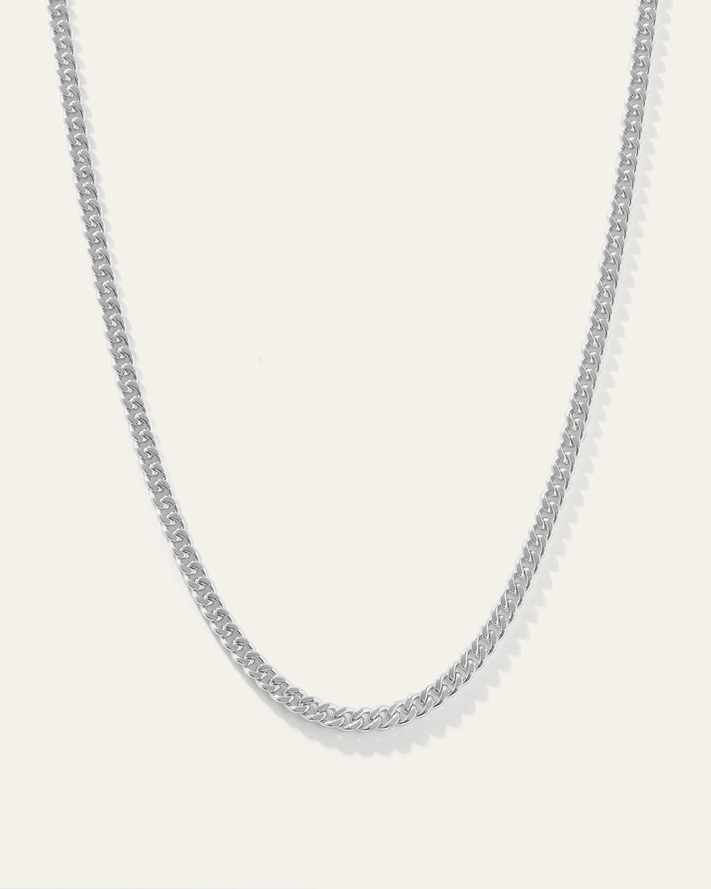 Cuban Curb Chain Necklace - 20" / Sterling Silver