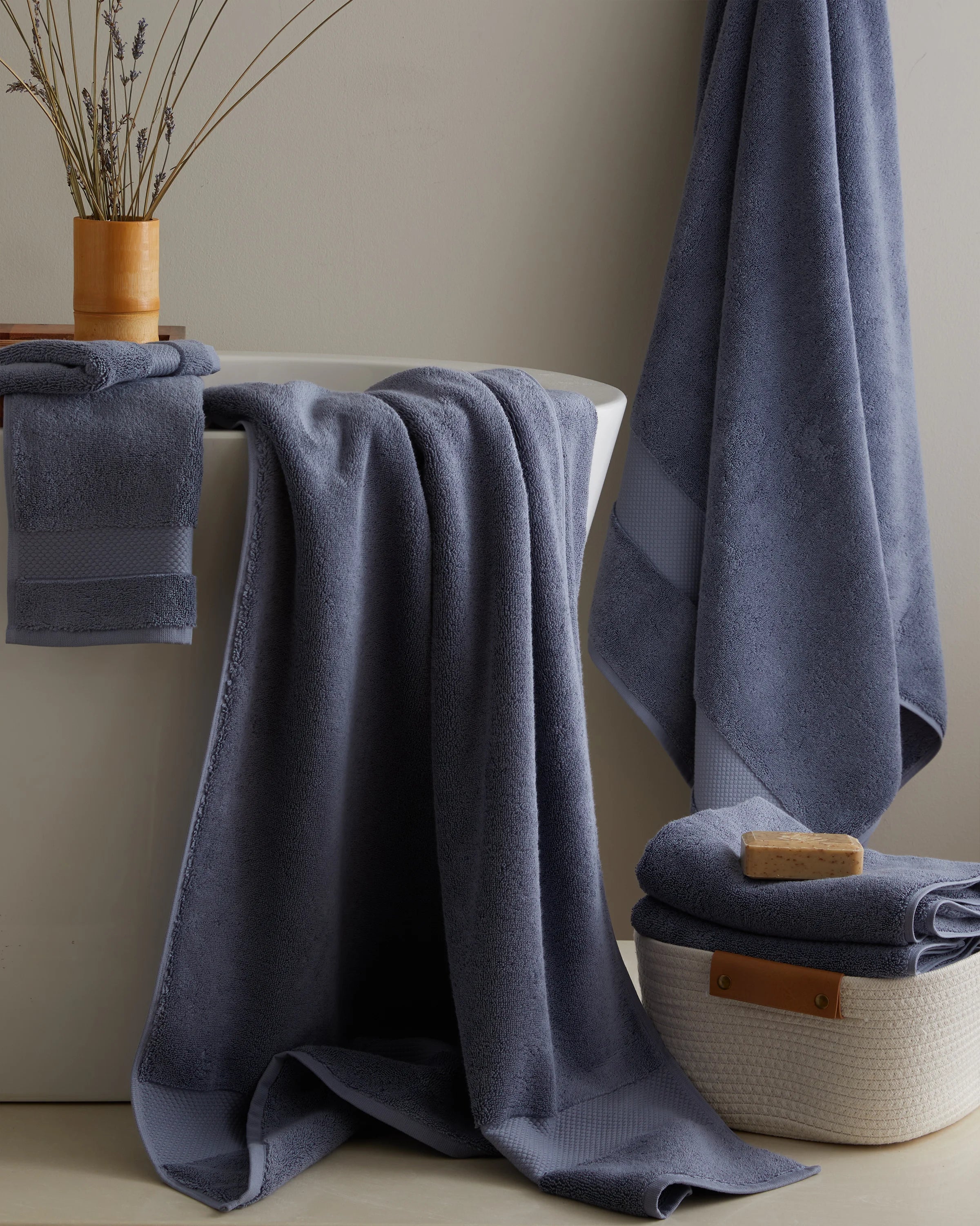 Turkish Ultra Plush Bath Towel Bundle - One Size / Mineral Secondary image