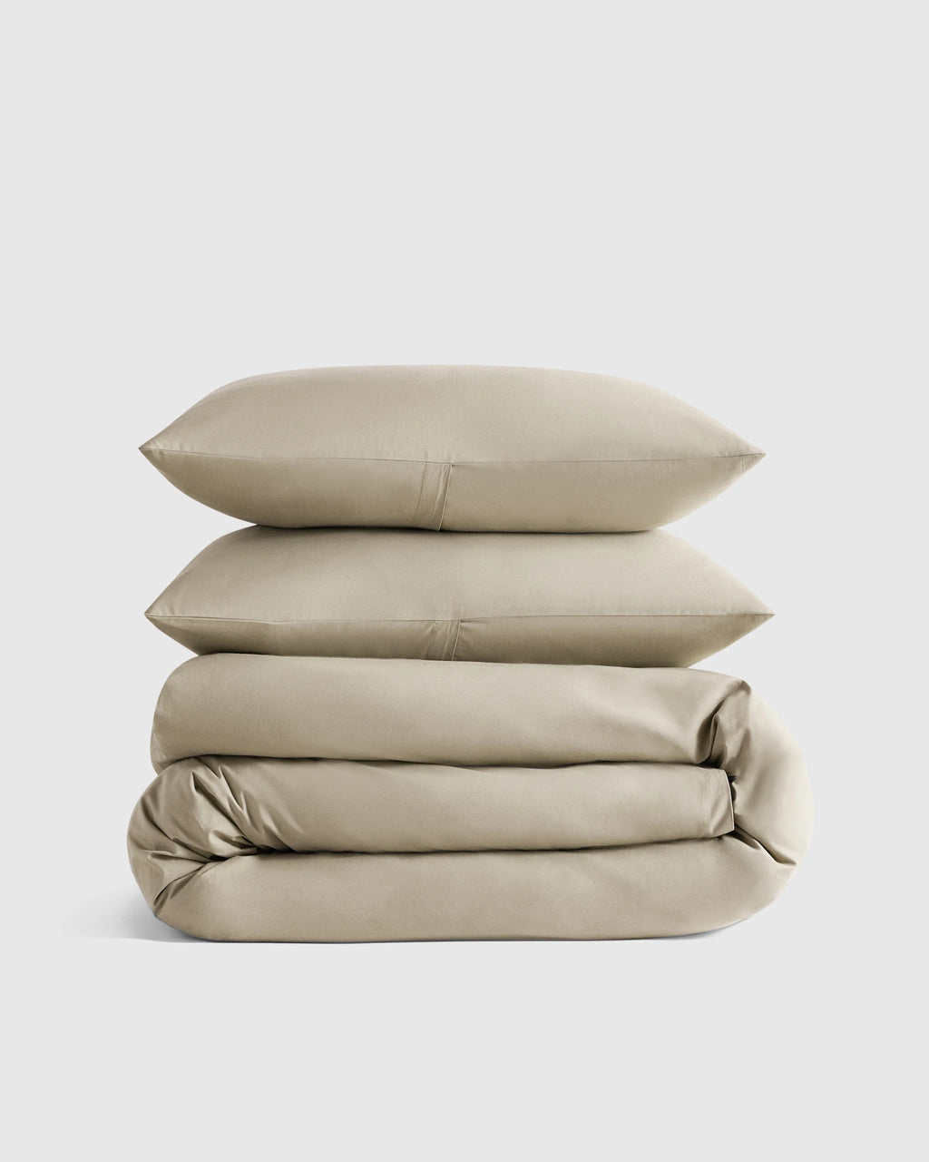 Organic Crisp Percale Duvet Cover Set - Twin / Espresso