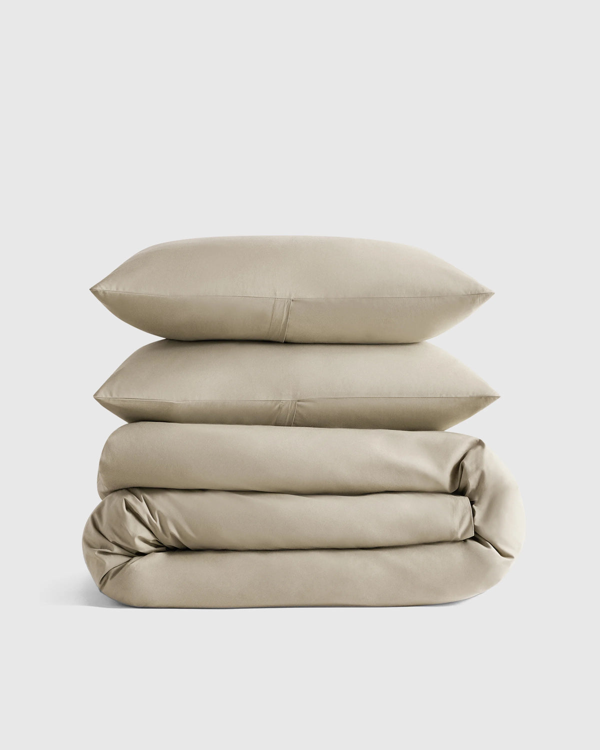 Organic Crisp Percale Duvet Cover Set - Twin / Espresso