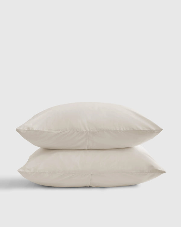 Organic Crisp Percale Sham Set - Standard / White
