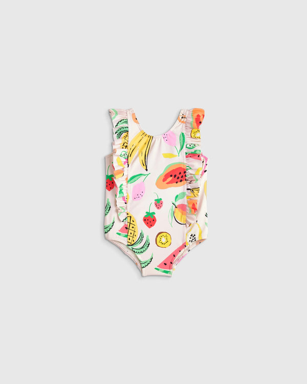 Ruffle One Piece Swimsuit - 0-3M / Pineapple