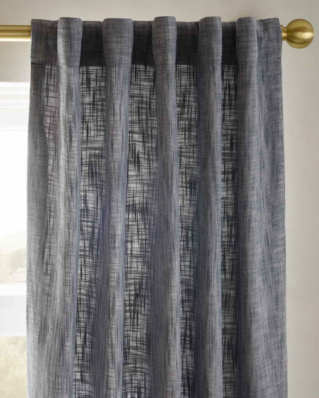 Textured Cotton Curtain - 48x84 / Ivory