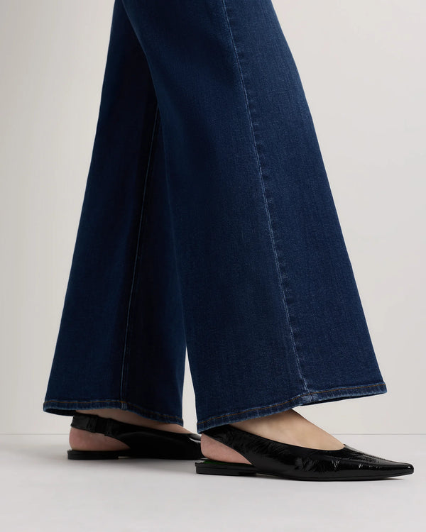 Bella Stretch Palazzo Jeans - 24 / Frosted Blue