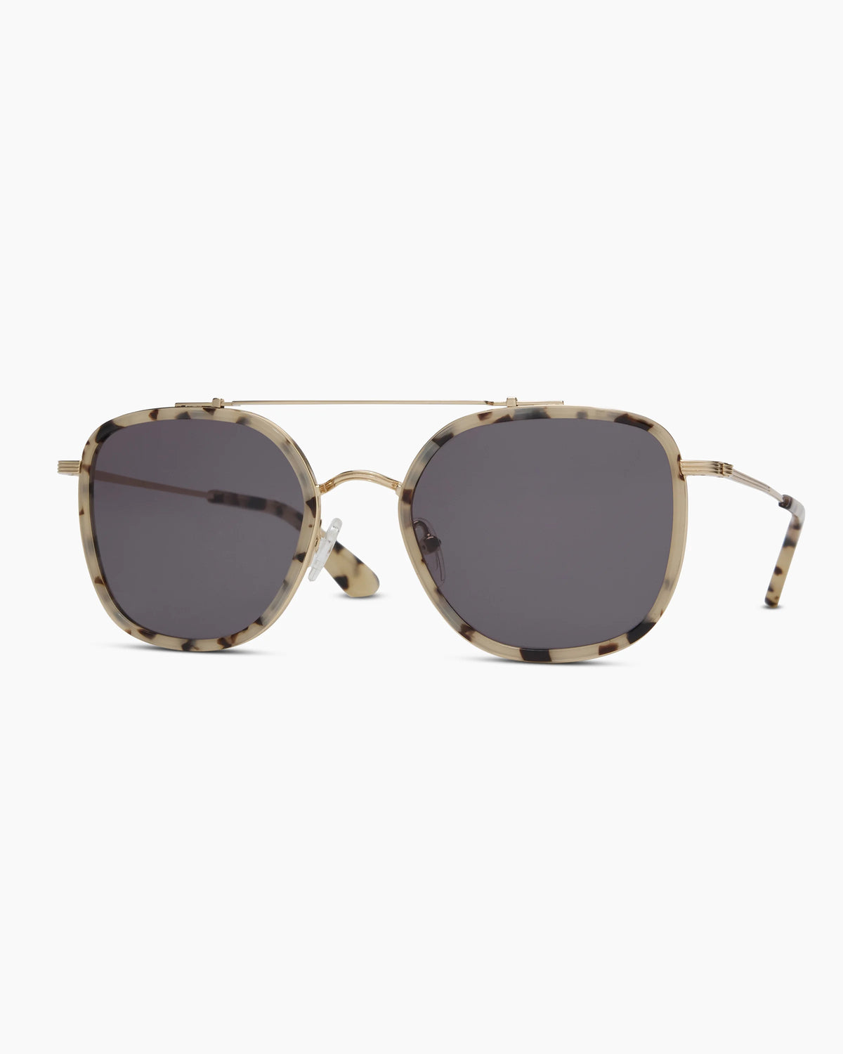 Rio Polarized Stainless Steel Sunglasses - One Size / Gold/Fawn Tortoise with Green lens