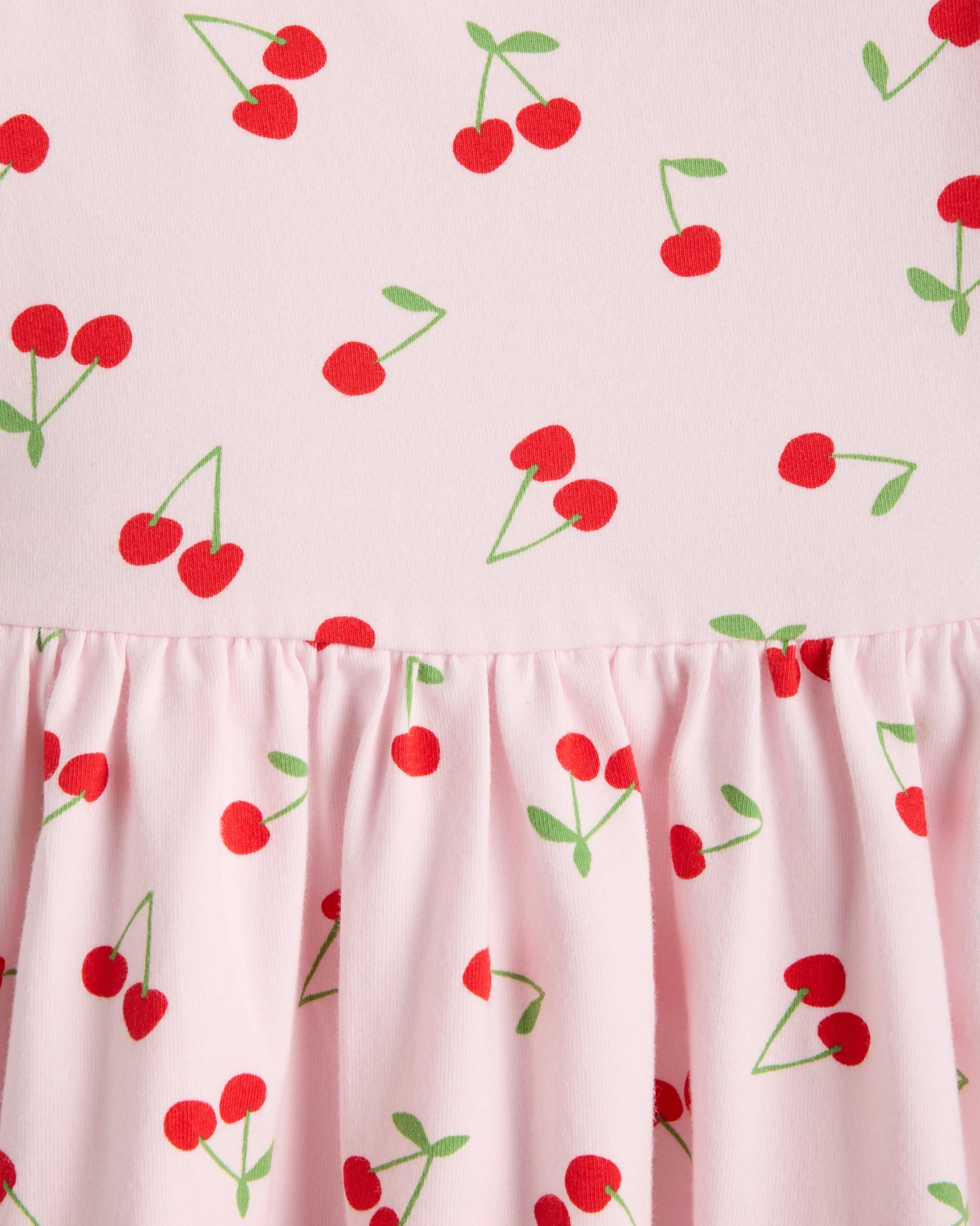 Organic Cotton Skater Dress - 2T / Sweet Cherries Secondary image