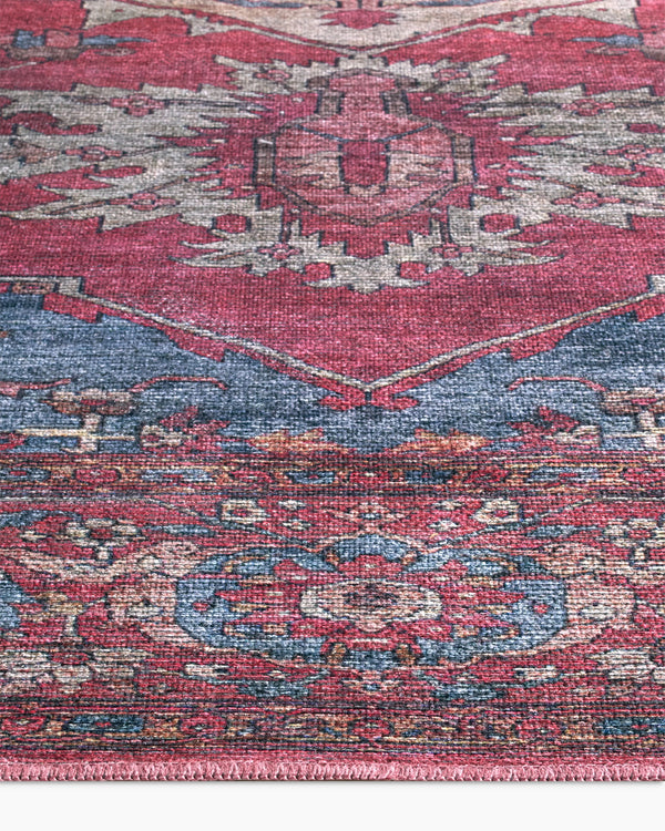 Ramona Performance Rug - 3'11" x 6' / Wine/Indigo