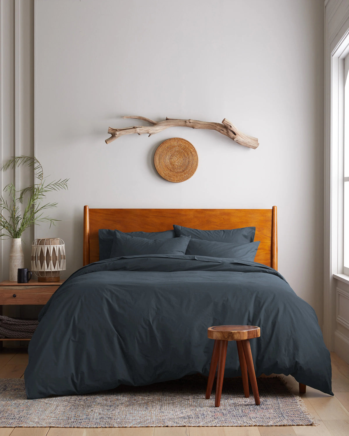 Organic Brushed Cotton Duvet Cover - Twin / Toffee