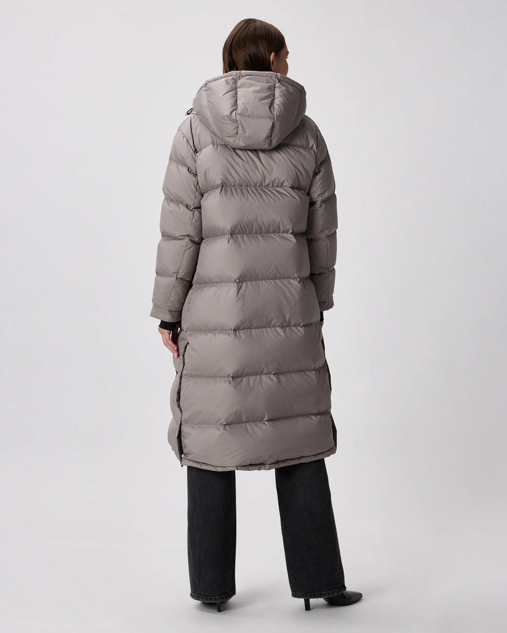 Responsible Down Long Puffer Jacket - XS / Black