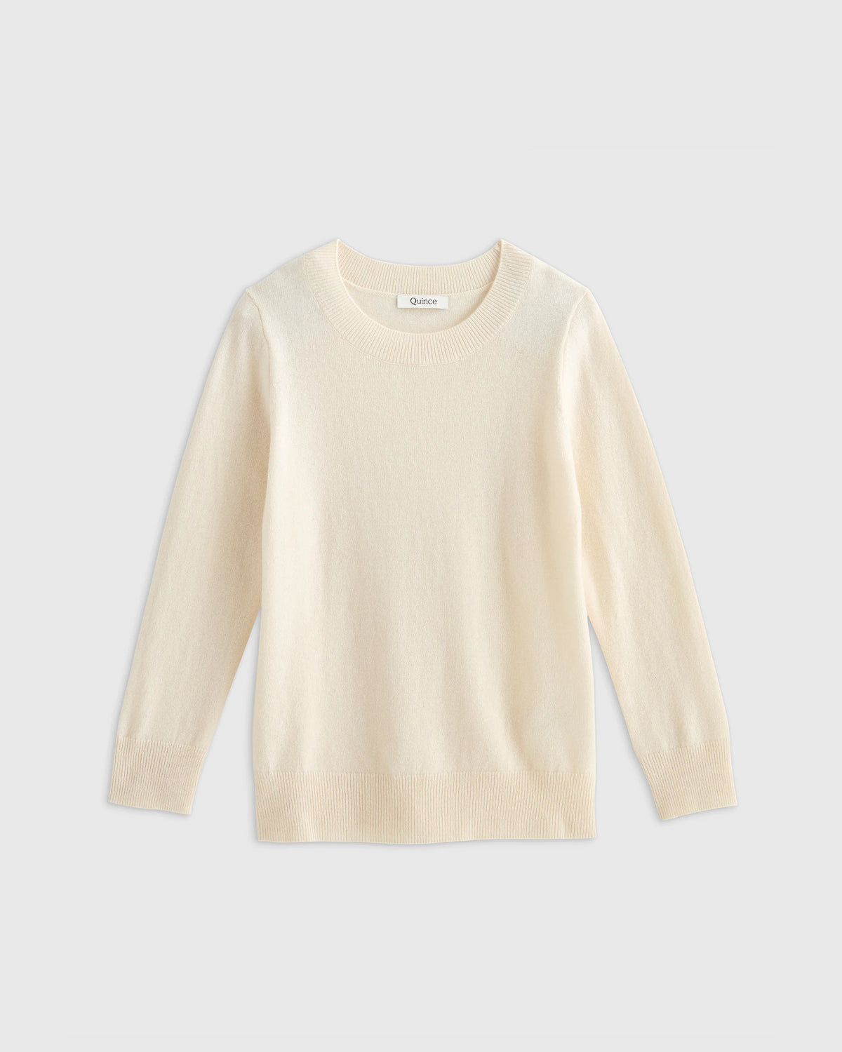Washable Cashmere Crewneck Sweater - 6 / Heather Grey