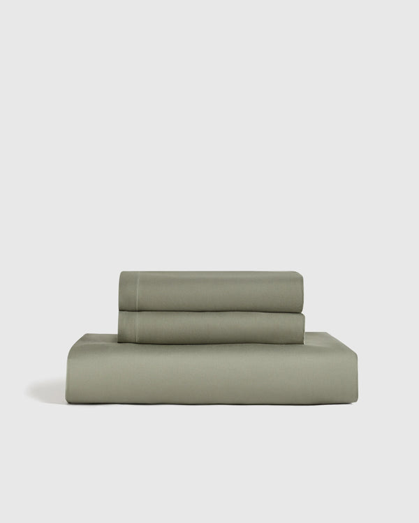 Bamboo Fitted Sheet Set - Twin / Sand