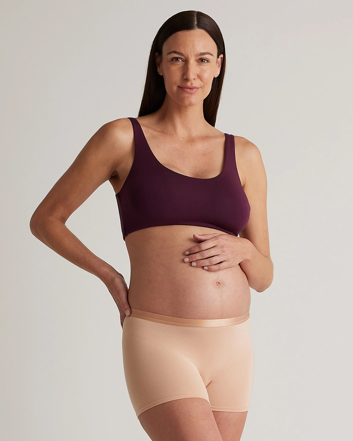 Micromodal Maternity & Postpartum Bra (2-pack) - XS / Syrah Main image