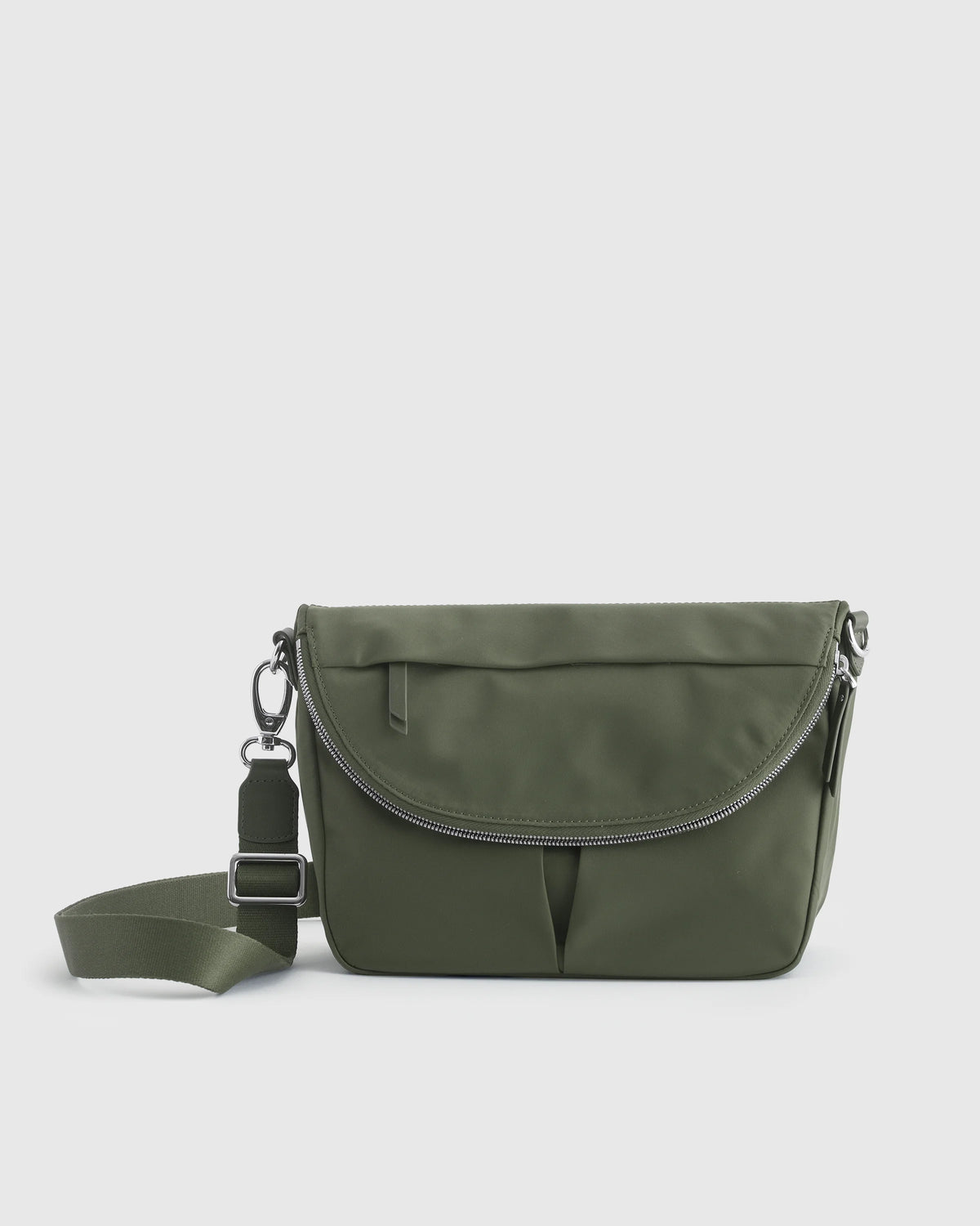 Revive Nylon Foldover Crossbody - One Size / Olive Main image