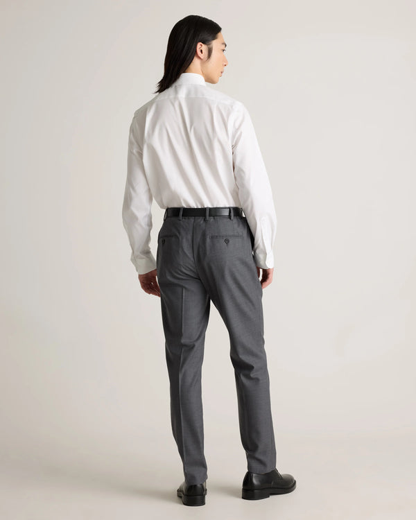 Organic Cotton Oxford Non-Iron Dress Shirt - S / Bold Black