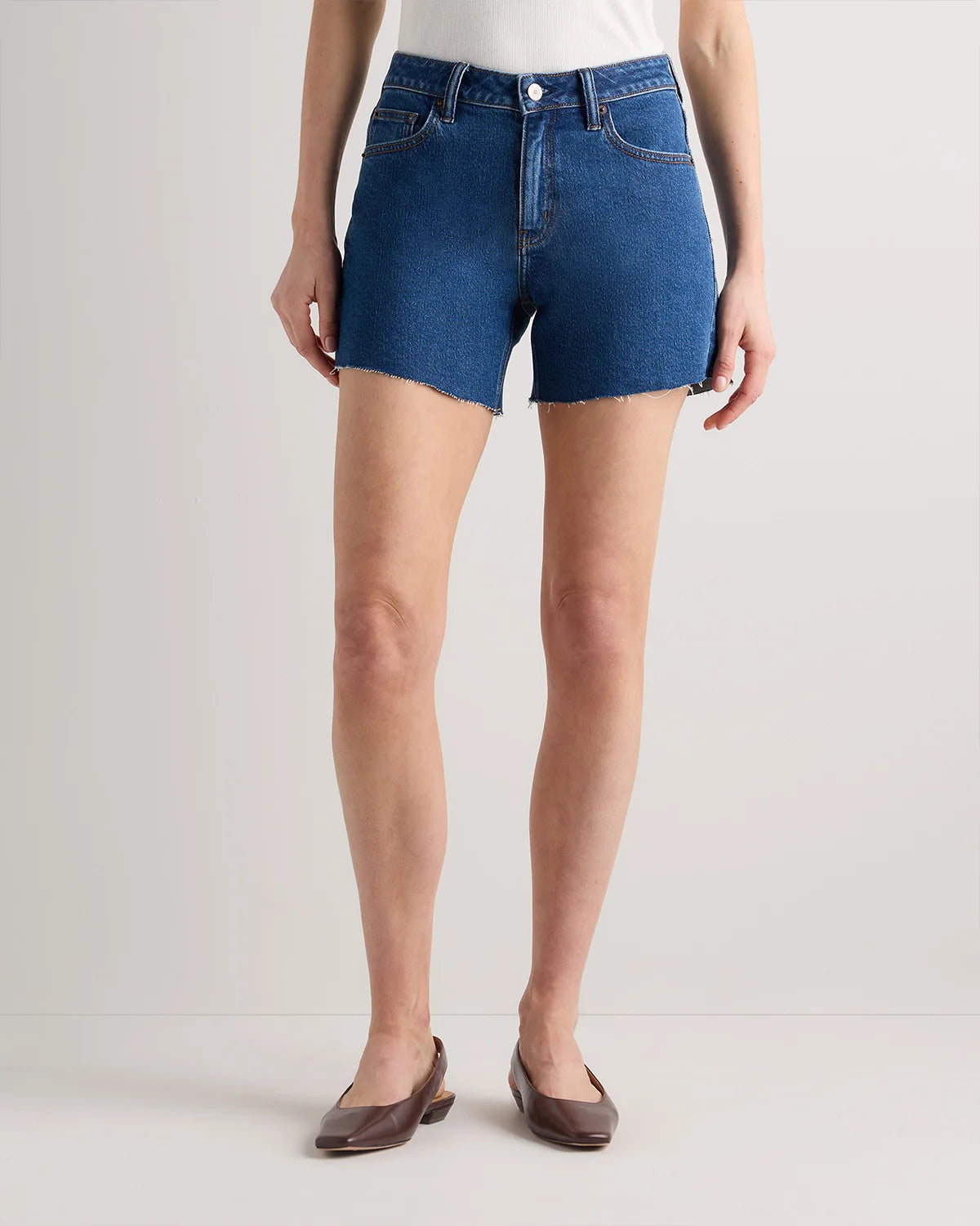 Bella Stretch Vintage Shorts - 24 / Obsidian Blue Fray Main image