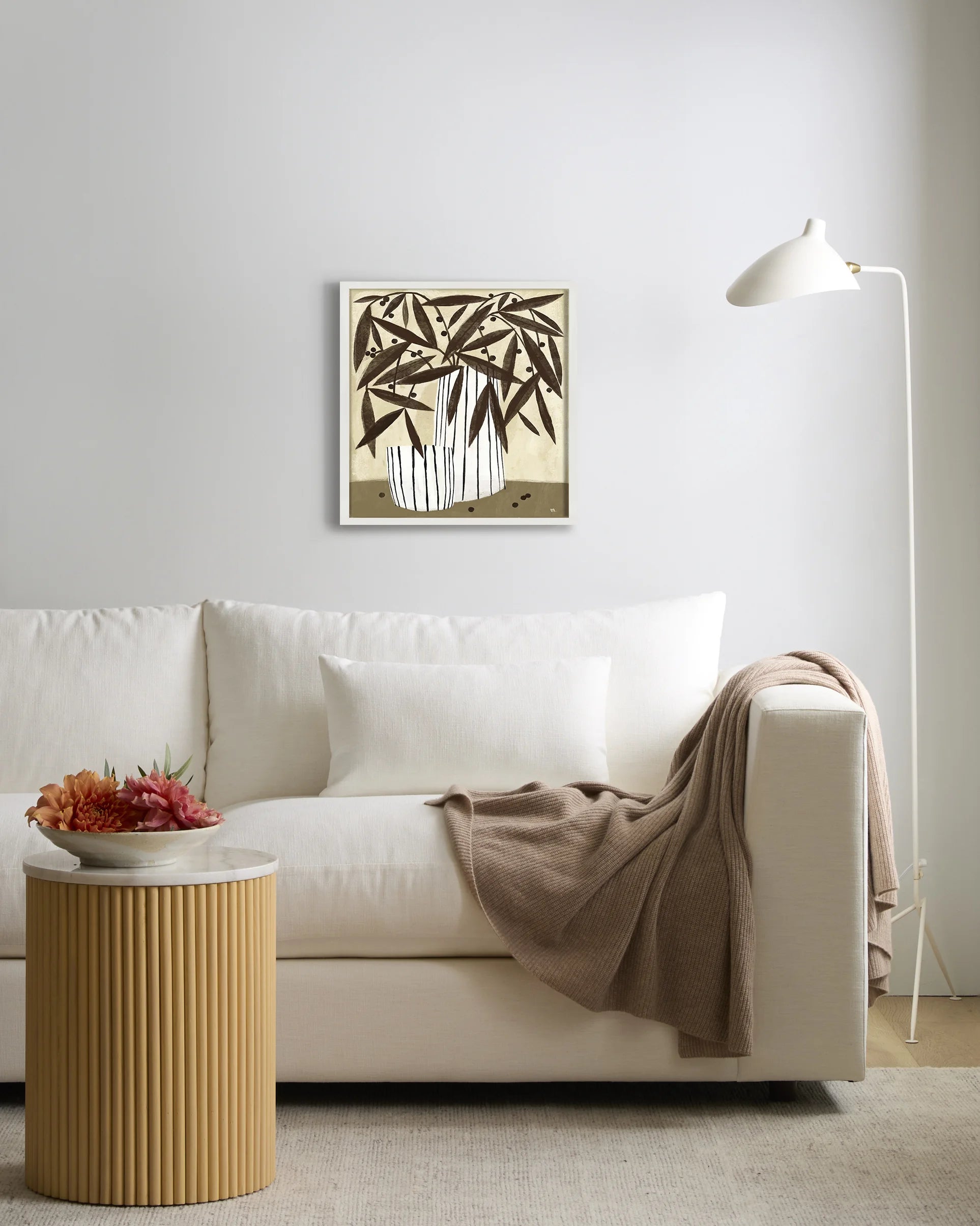 Tuscan Floral by Marco Marella - 21.25"x21.25" / White Secondary image