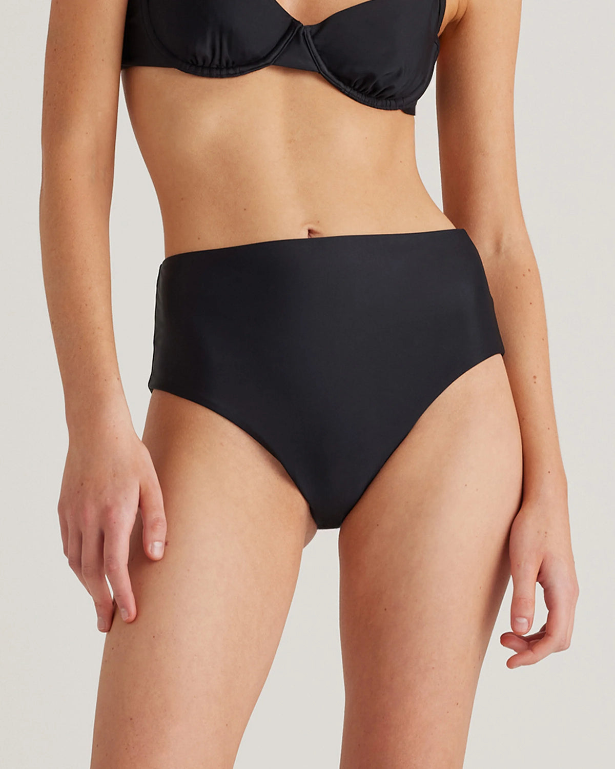 Italian High-Rise Bikini Bottom - XS / Black Main image
