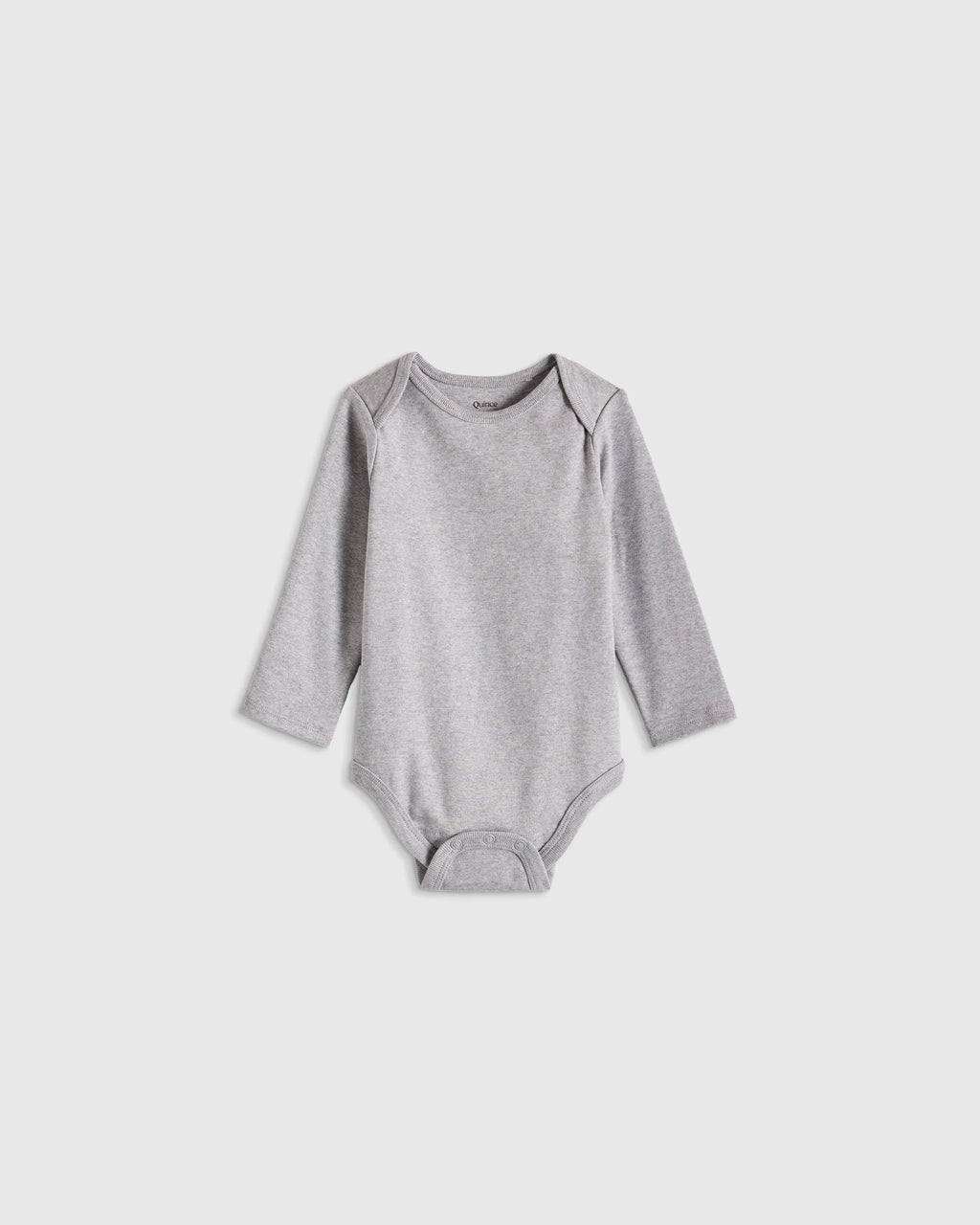 100% Organic Cotton Long Sleeve Bodysuit - 0-3M / Safari