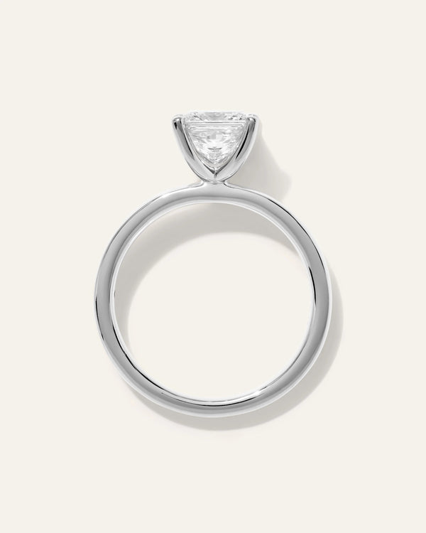 Lab Grown Diamond Princess Comfort Fit Engagement Ring - 1.5ct - 4 / Yellow Gold