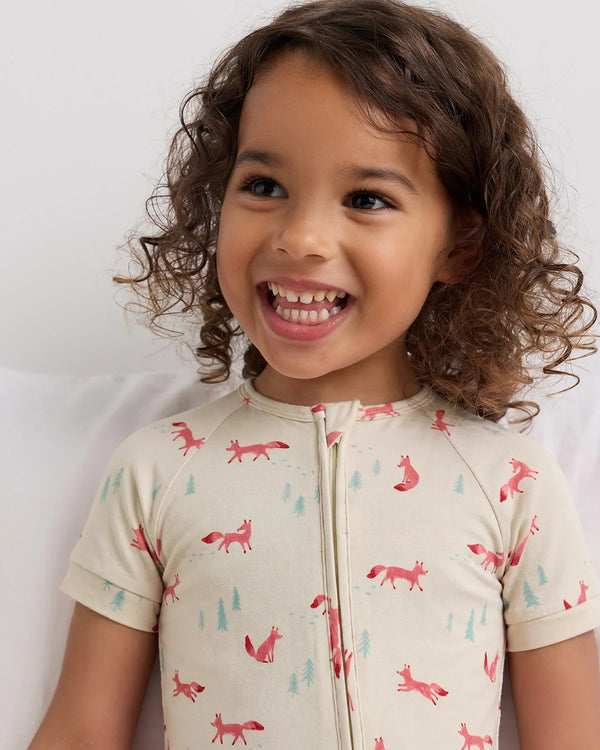 Bamboo Shortie Onesie Pajama - 2T / Sunshine