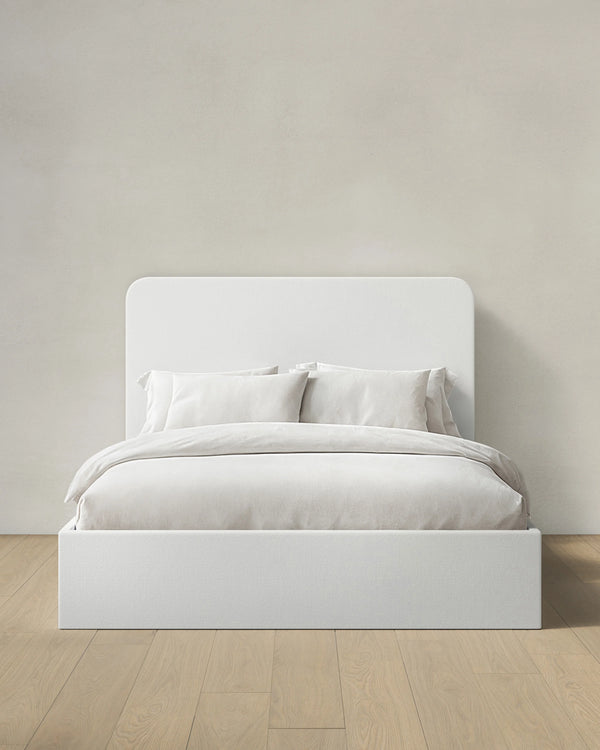 100% Linen Curved Bed - Full / Canvas