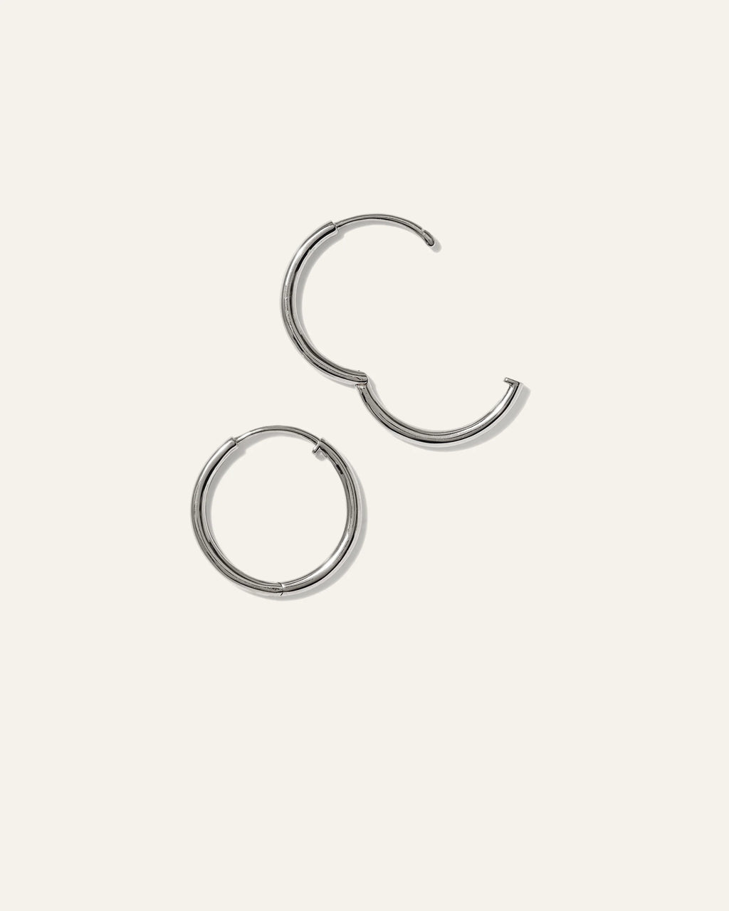 14K Gold Classic Hoops - 12mm / Yellow Gold