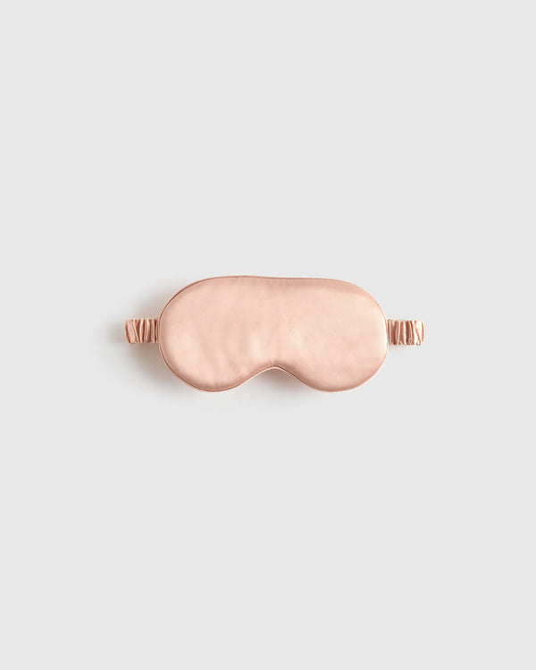 Mulberry Silk Beauty Sleep Mask - One Size / Soft Pink