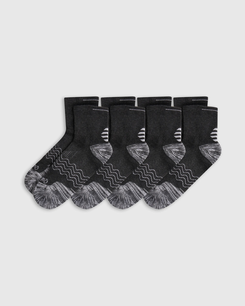 Performance Running Quarter Socks (4-Pack) - S / White