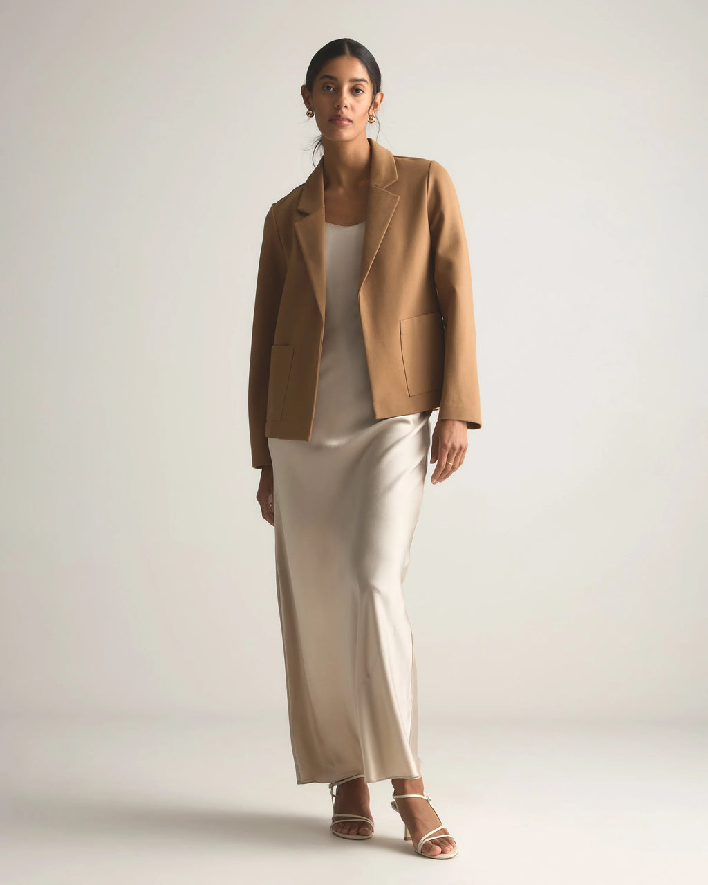 Ultra-Stretch Ponte Open Blazer - XS / Black
