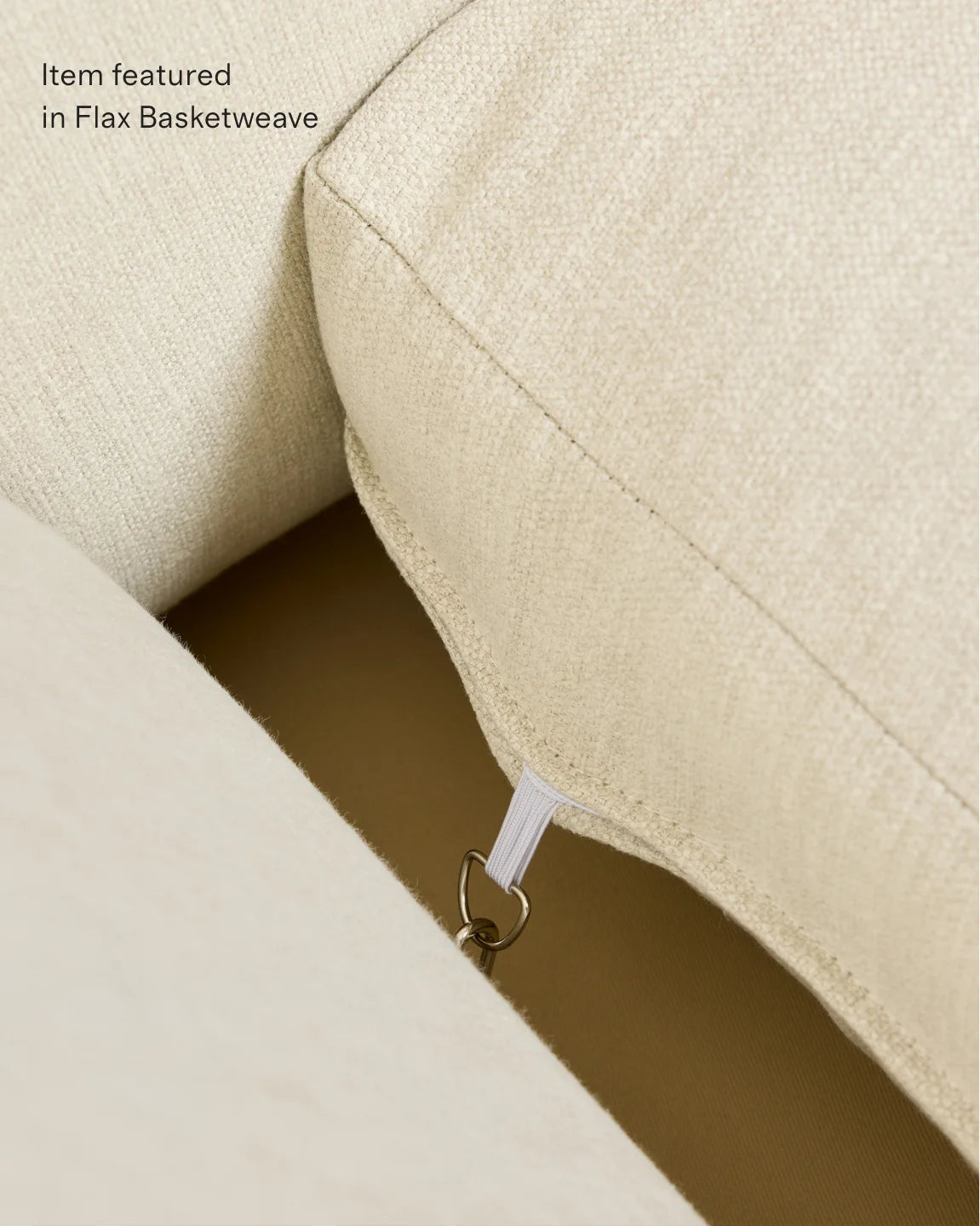 Sierra Curved Arm L Sectional in Performance Basketweave - Right Arm / Fog