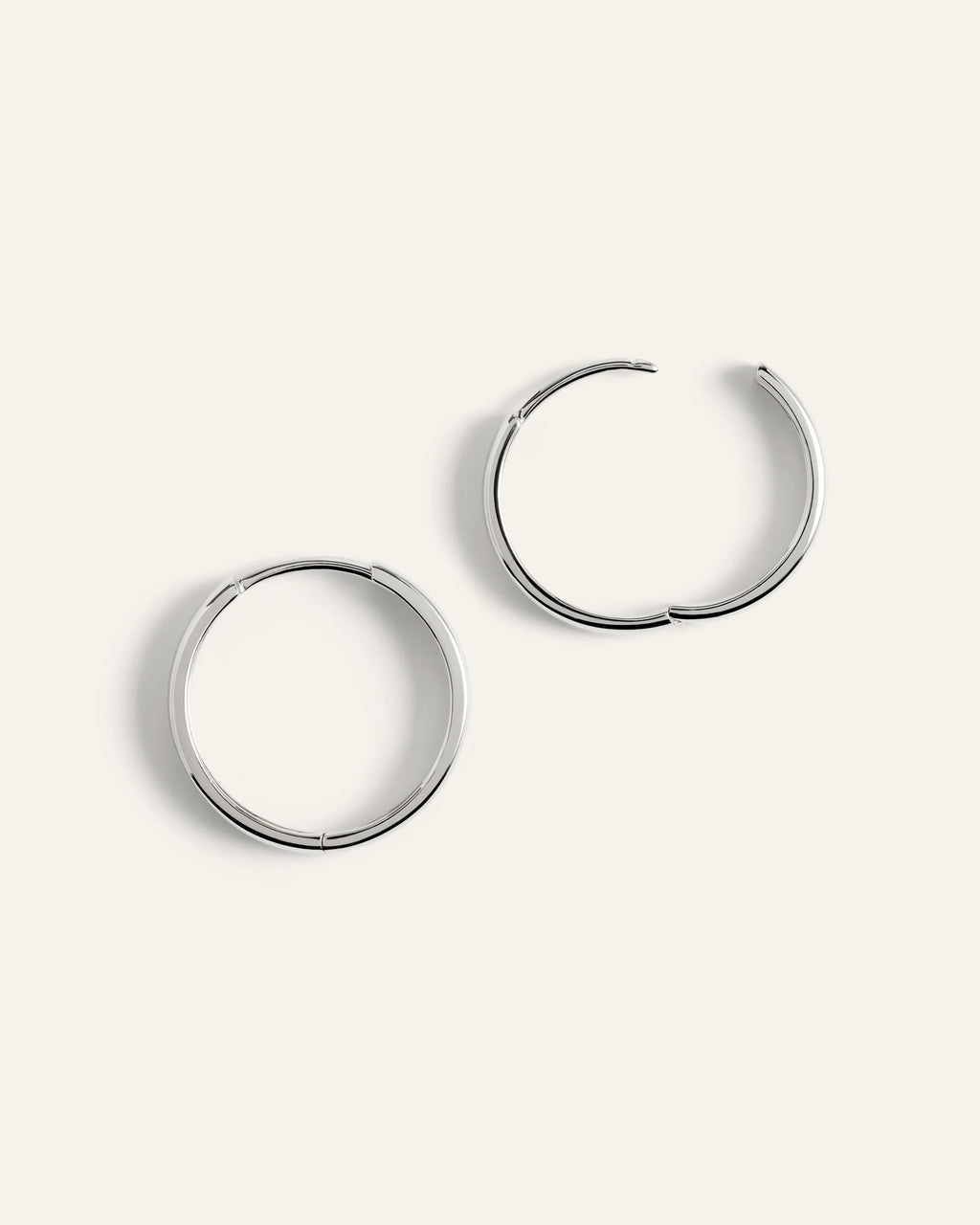 14K Gold Bold Hoops - One Size / Yellow Gold
