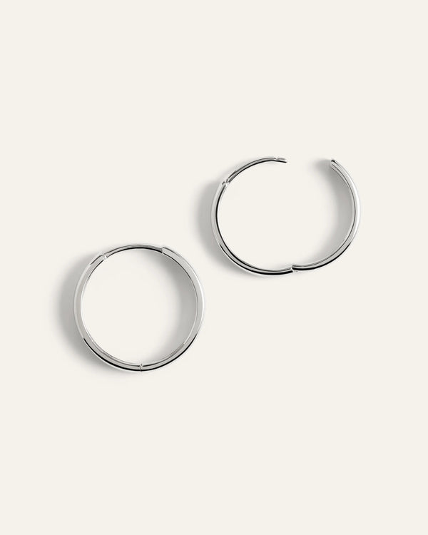 14K Gold Bold Hoops - One Size / Yellow Gold
