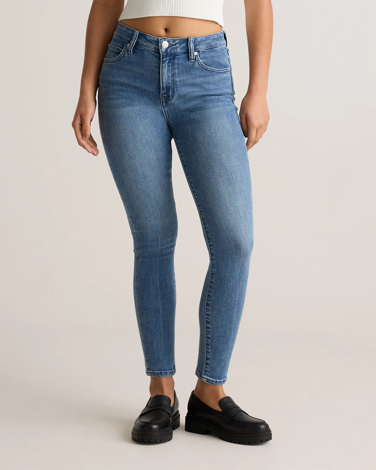 Bella Stretch Skinny Jeans - 24 / Seaside Blue Main image