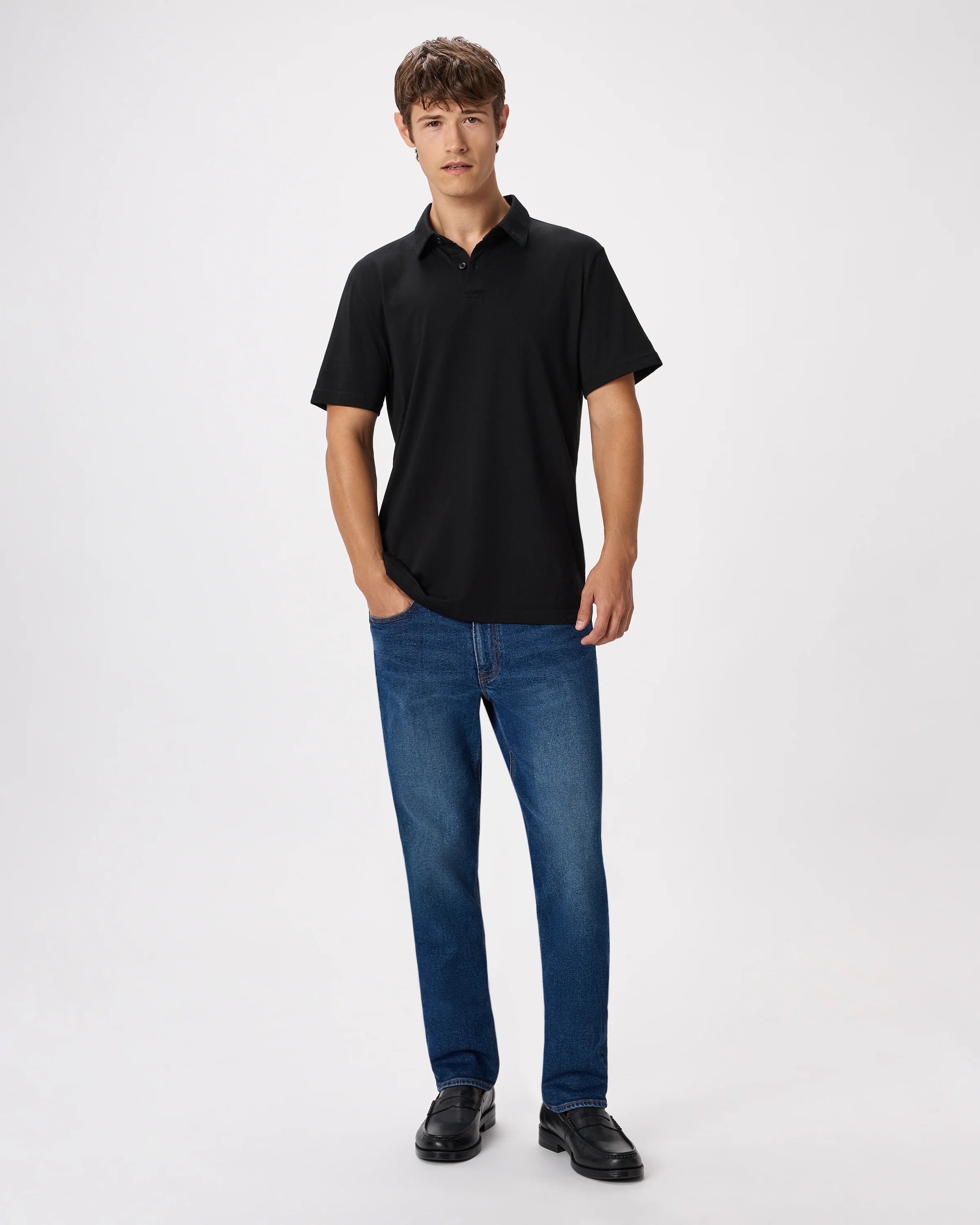Japanese Lotus Polo - S / Black Secondary image