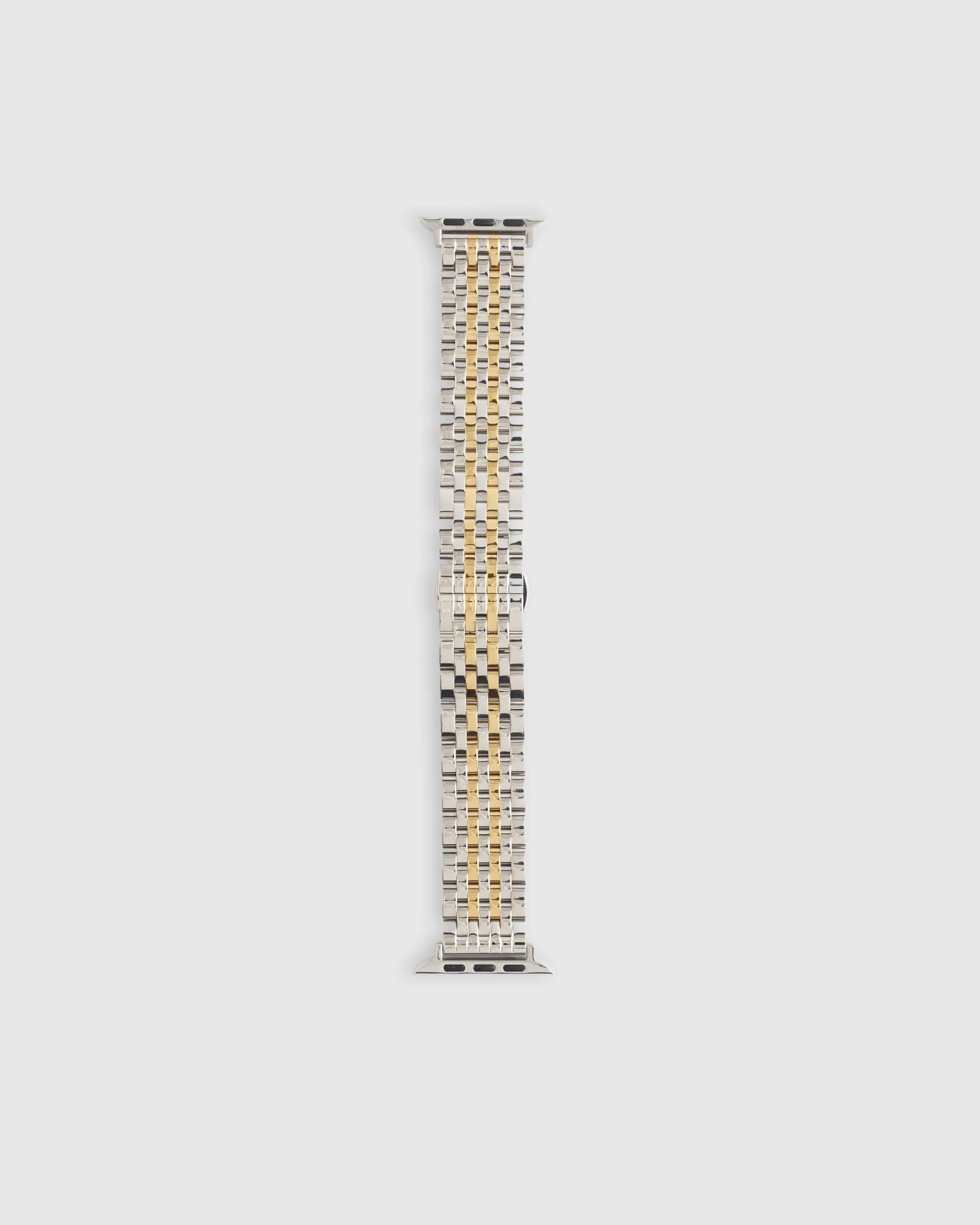 Stainless Steel Bracelet Smartwatch Band - 38mm - 42mm / Silver/Gold Secondary image