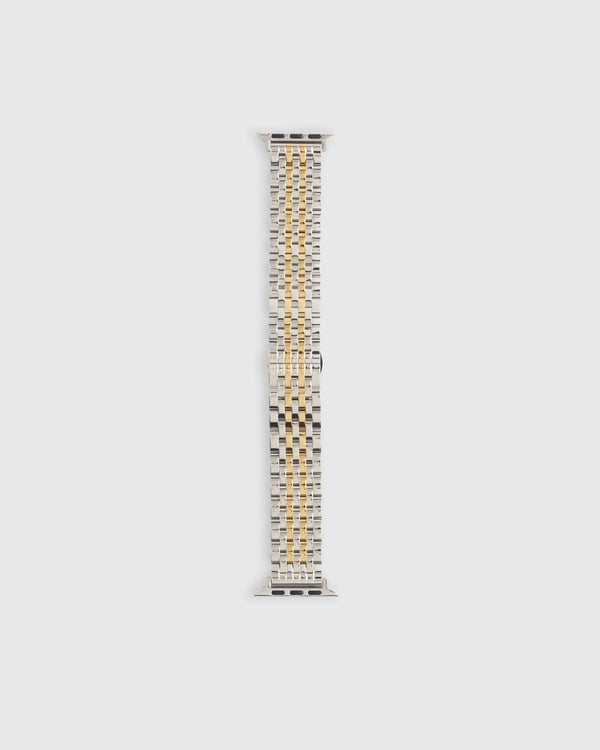 Stainless Steel Bracelet Smartwatch Band - 38mm - 42mm / Silver/Gold