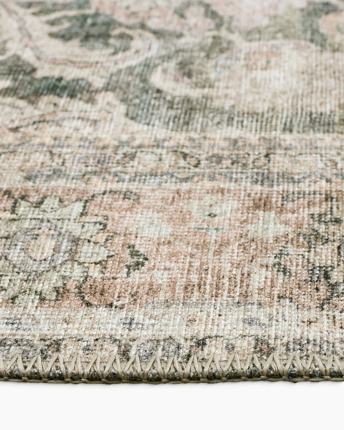 Verne Washable Rug - 3'9" x 5'6" / Green Main image