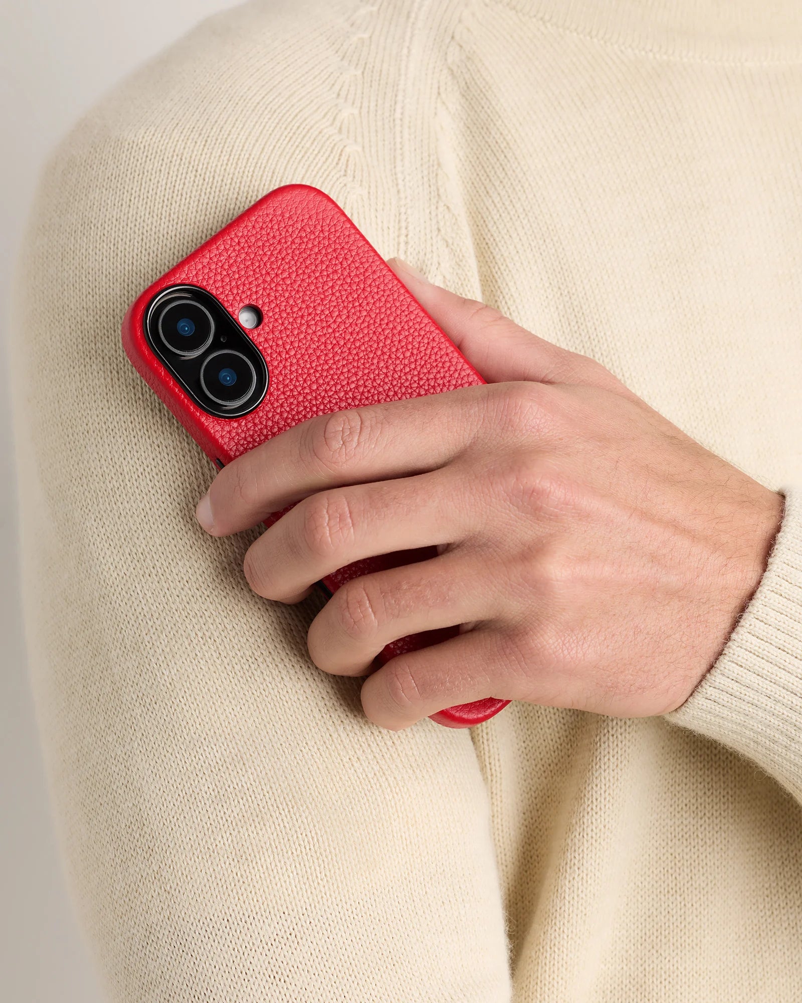 Leather Phone MagSafe Case - 17 / Red Secondary image