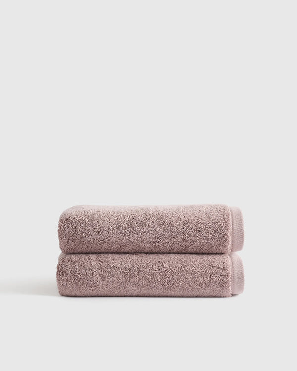 Plush Organic Turkish Cotton Hand Towel (Set of 2) - One Size / White
