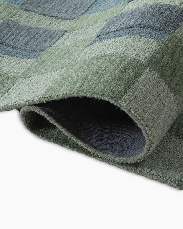 Maddox Wool Rug - 5' x 8' / Green