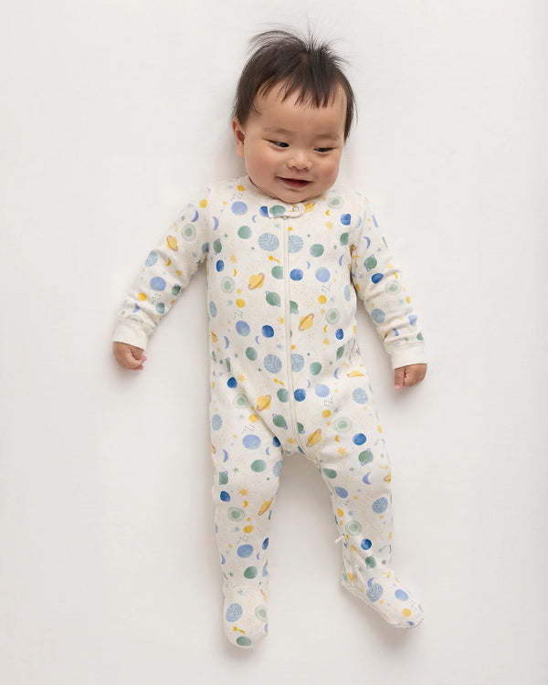 100% Organic Cotton Footie Pajama - 0-3M / Vehicles
