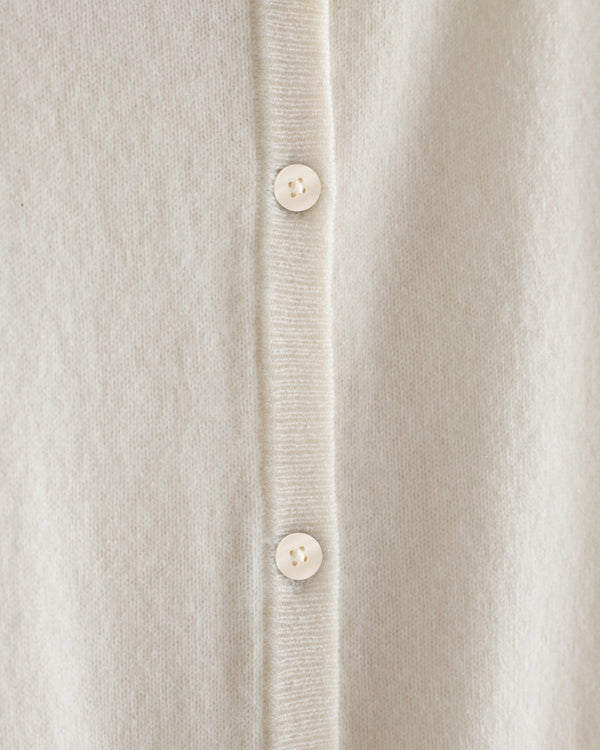 Washable Cashmere Cardigan - 6 / Heather Grey